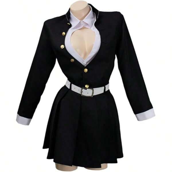 Costume cosplay di Kanroji Mitsuri, uniforme da cosplay di Kanroji, vestito da Halloween per donna