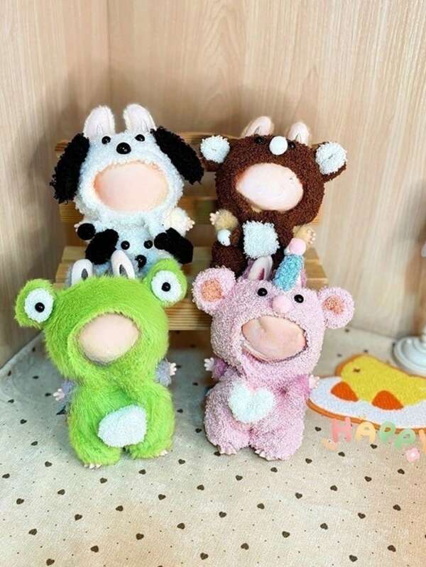 Ropa de muñeca para fiesta de muñeca sentada, cajas ciegas de primera y segunda generación con ropa de muñeca rana, solo se vende la ropa