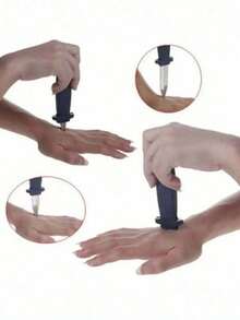 2 件套魔术伸缩刀 - 笑话和派对道具，塑料假刀，适合愚人节、万圣节、恐怖恶作剧、派对用品 - 彩色 - 查看 6