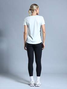 WOMEN'S FITNESS T-SHIRT IDEAL FOR SPORTS PRACTICES - Mist Green - View 5