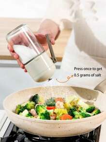 1pc Stylish Spice Storage Box, Home Kitchen Combination Storage Box, Seasoning Bottles, Monosodium Glutamate & Salt Jars