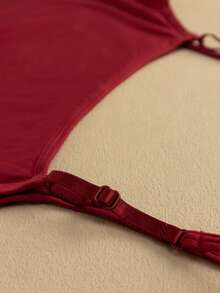 5件套女士加大码纯色可调节肩带吊带背心