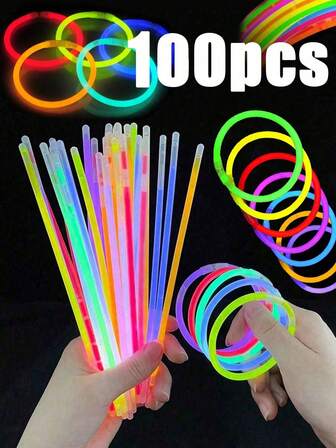 200/100 unidades Palos luminosos de 8 pulgadas de colores, palos luminosos para fiestas, pueden brillar en la oscuridad durante 8-12 horas. También se pueden hacer pulseras, collares, luces de neón, palos luminosos para bodas y fiestas, regalos para fiestas con luces, regalos de Navidad, regalos de cumpleaños, regalos de Año Nuevo, suministros para fiestas de carnaval, regalos del Día de la Madre y suministros para fiestas de carnaval de Año Nuevo.