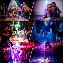 Party Lights Disco Ball RGB Sound-Activated Laser Light DJ Projector With Remote Control, Suitable For Christmas, Club Party, Birthday Gift, Karaoke KTV Bar, Dance Party, Halloween Party Decoration - USB Plug-in Model - View 7