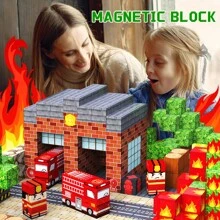 Bloques magnéticos de gran tamaño - Set de bloques de construcción magnéticos - Juguetes magnéticos para regalos de Navidad y Halloween - Juguetes educativos STEM para niños y niñas, regalo de cumpleaños perfecto