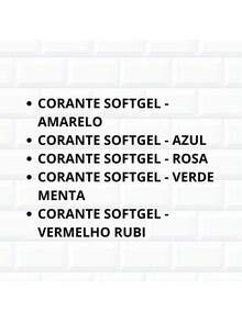 Kit 5 Corante Softgel Fab Cores Principais Comestível Bolo - Multicolorido - Visão 2