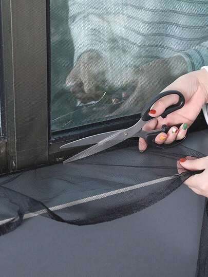 2pcs/1set,Self-Adhesive Screen Mesh, (Max. 78.74*59.06inch) Window Screen, Adjustable Window Screen, DIY Mosquito Screen, Suitable For Home Windows, Doors, Porches Or Rear Terraces