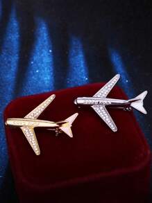 Modna Broszka Samolotowa, Duża Ozdoba Na Klapę Męskiego Garnituru, Pomysł Na Prezent Na Dzień Ojca