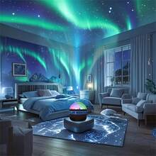 1 đèn trang trí LED Northern Lights, máy chiếu hình quả bóng họa tiết Aurora đẹp như mơ, có thể điều chỉnh màu sắc bằng điều khiển từ xa, thích hợp cho hiệu ứng trang trí ngày lễ, trang trí phòng, hiệu ứng tiệc sinh nhật - Nhiều màu - Xem 7