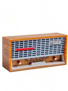 1pc 1:12 Scale Miniature Dollhouse Radio Accessory With Vinyl Record Player Decor, Retro Cassette Player Miniaturized, Detailed & Realistic Music Player Decorative Piece - Perfect Gift For Collectors, Music Lovers, And Miniature Living Room Furniture Enthusiasts!