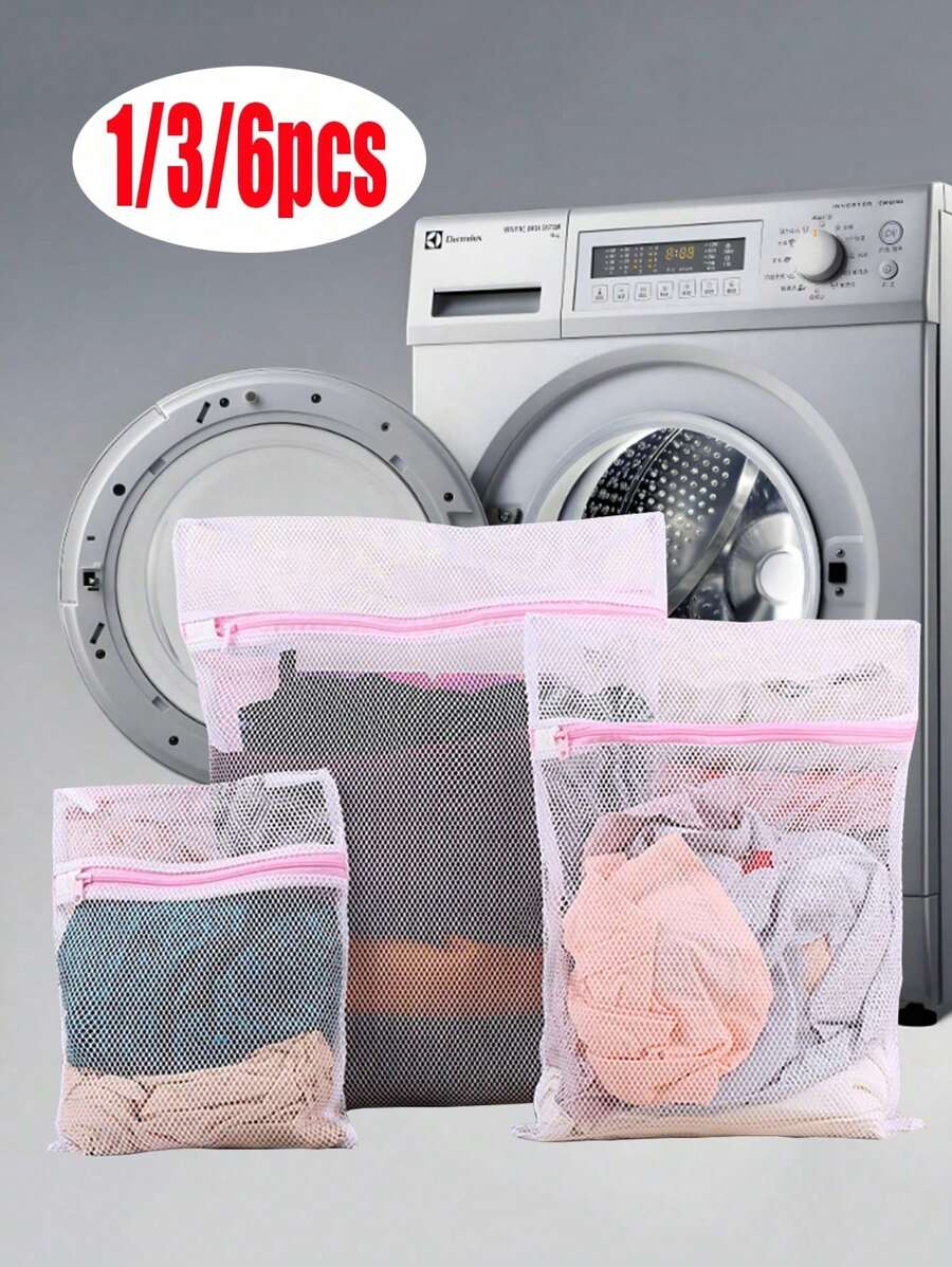 1/3/6 Stücke Waschmaschine Wäschesäcke, Haushaltswäsche BH Schutzwäschesäcke, Anti-Verformungs Kleidung & Unterwäsche Wäschesäcke