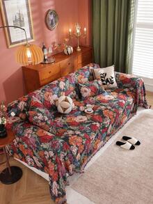 1 pieza Manta de sofá de estilo bohemio de moda, funda de sofá minimalista y lujosa, manta ligera, adecuada para todas las estaciones, antipolvo, antideslizante, antirayado, para decorar el sofá, proteger el sofá, aplicable para dormitorio, sala de estar, estudio, oficina, exterior, automóvil. - Multicolor - Ver 5