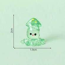 Glow In The Dark Octopus Resin Decoration, Creative Cartoon Micro-Landscape Beach Ocean Fish Tank Decor, Fluorescent Marine Animal Model, Assorted Color, Wholesale Gifts Birthday Graduation