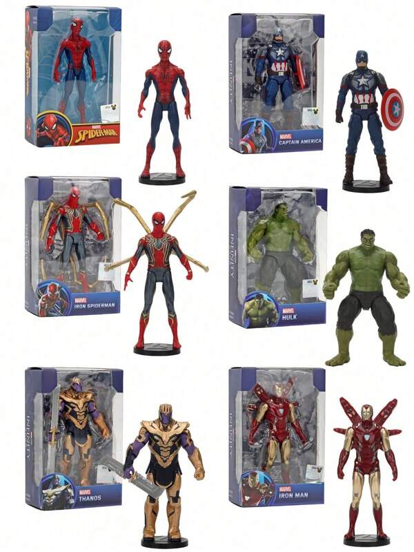 Disney 1 pezzo Marvel Titan Hero Series Spider-Man action figure da 10 cm, giocattolo Marvel Spider-Man, giocattolo Marvel Iron Spider, giocattolo Marvel Thanos, giocattolo Marvel, giocattolo Marvel, giocattolo Marvel Hulks, action figure completamente snodabile, set di film dei supereroi Marvel's The Avengers, regalo per i nipoti