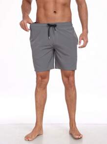 Nuovi pantaloncini casual da uomo per l'estate con tasche con cerniera, pantaloncini da spiaggia con fodera in doppio strato di seta latte, taglie oversize