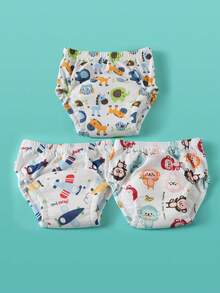 3/5 pezzi Pannolini lavabili riutilizzabili per l addestramento al vasino per neonati, mutandine assorbenti per l addestramento al vasino per bambini, pannolini di stoffa per bambini piccoli, mutandine di apprendimento per il vasino, adatti per l addestramento al vasino, combinazioni multiple, lista essenziale per neonati