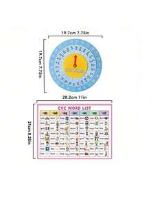 CVC Word Building Spinner - Interactive Phonics Reading Game, Suitable For English Teaching, Spelling And Family Education, Edutainment - Multicolor - View 4