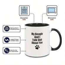 This Ceramic Mug With A Simple Text Pattern Is Machine-Washable, And Microwave-Safe. It Can Be Used To Hold Milk, Coffee, Tea And Other Beverages. It Is Especially Suitable For Various Scenarios Such As At Home And In The Office Back To School