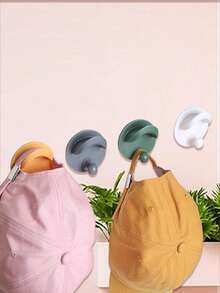 1 件鸭嘴棒球帽挂钩，帽子粘钩，轻松简约耳机/项链收纳多用途挂钩 - 彩色 - 查看 3