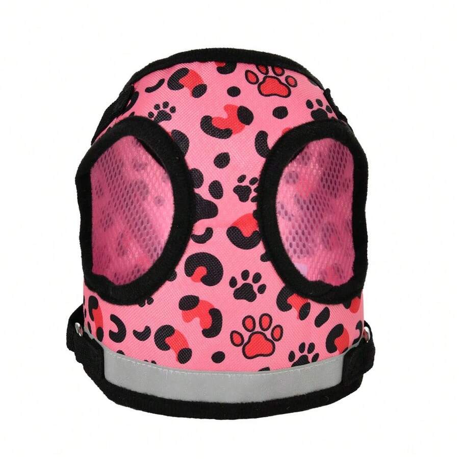 Arnés para perros pequeños y medianos, arnés reflectante para gatos, correa de pecho para mascotas, chaleco para pasear al aire libre, arnés para cachorros, suministros para chihuahua y yorkshire - Rosa - Ver 1