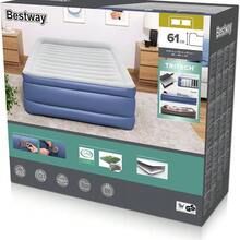 Bestway Tritech Queen Airbed | Air Mattress With Built-In AC Pump, Fast Inflation, Raised Height Queen - 1 - View 3