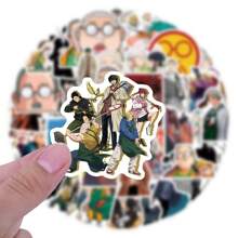 110pcs Sakamoto Days Manga Daily Life Cartoon Sticker Set, DIY Scrapbooking/Luggage/Phone Case Creative Decor, Cute Student Gift, Sticker Supplies