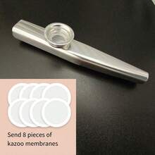 1/2pcs Metal Kazoo Harmonica Musical Instrument, Whistle Diaphragm, Complements Guitar - Multicolor - View 6