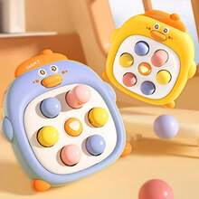 Juguete interactivo de golpear pato para bebés, juego educativo para padres e hijos que alivia el estrés para niños - Lindo pato golpeando topos - Ver 4
