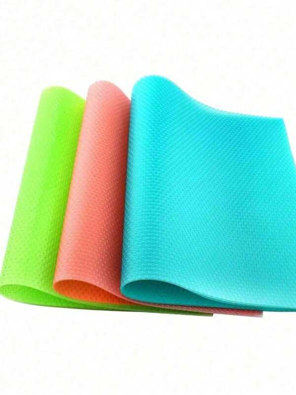 1/4pcs-Waterproof Refrigerator Liner, Rectangular Moisture-Proof Pad, Washable Refrigerator Pad, Moisture Absorbing And Easy To Clean Insulation Pad, Can Be Cut And Stain Resistant Refrigerator Cabinet Pad, Suitable For Schools, Offices, Homes, And Travel
