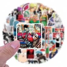 110pcs Sakamoto Days Manga Daily Life Cartoon Sticker Set, DIY Scrapbooking/Luggage/Phone Case Creative Decor, Cute Student Gift, Sticker Supplies