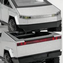 Modelo de camioneta pickup 1:36, simulación de aleación, juguete para niños y niñas, regalo - Plateado - Ver 4