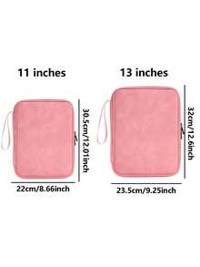 PU Leather Tablet Carrying Bag, Suitable For 11"/13" Tablet, Slim Laptop Sleeve, Lightweight Shock-Absorbing & Water-Resistant Notebook Case - Multicolor - View 6