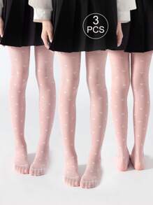 1 peça de leggings para meninas, calças infantis, leggings para bebês, rosa, cor sólida, calças de dança infantil, leggings de malha transparente com estampa de coração de desenho animado, tecido fino jacquard, meia-calça longa de alta elasticidade, meias de malha, meias de dança, adequadas para uso diário, calças de dança fofas estilo acadêmico, calças compridas regulares para todas as estações para estudantes, ideais para reuniões diárias, combinando com saias, shorts, sapatos, calças de volta às aulas, estudante, novo semestre, sala de aula