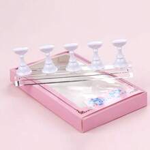 1Pc/2Pcs Acrylic Nail Display Stand Nail Practice Holder Magnetic Nail Practice Stand Fingernail DIY Nail Stand For False Nail Manicure Tool Salon Use - Multicolor - View 17