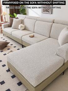 1 pieza Funda elástica para cojín de asiento de sofá, cálida y cómoda todo el año, antideslizante, impermeable, funda decorativa de moda para sofá en forma de L o de 1 a 4 plazas, decoración del hogar, apta para mascotas, lavable