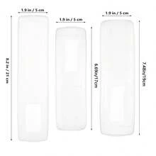 3pcs Clear Remote Control Case Controller Protector, Air Conditioner Television Remote Sleeve Dust Jacket , Detachable & Waterproof Insulation,Galentines,Puppy,Carnival,Party Decorations - Multicolor - View 6
