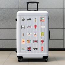 50 pezzi Adesivi di Londra, adesivi in vinile di estetica, per scrapbooking, diario, paraurti, skateboard, bottiglia d'acqua, cartone animato, elmetto, auto, adesivi e decalcomanie
