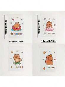 10/20/30pcs Cute Capybara Mini Zipper Bags - Dustproof, Hair Accessories, Gift Bags, Display Bags, Graduation Gift Bags, Holiday Gift Bags (Random Style) - Multicolor - View 4