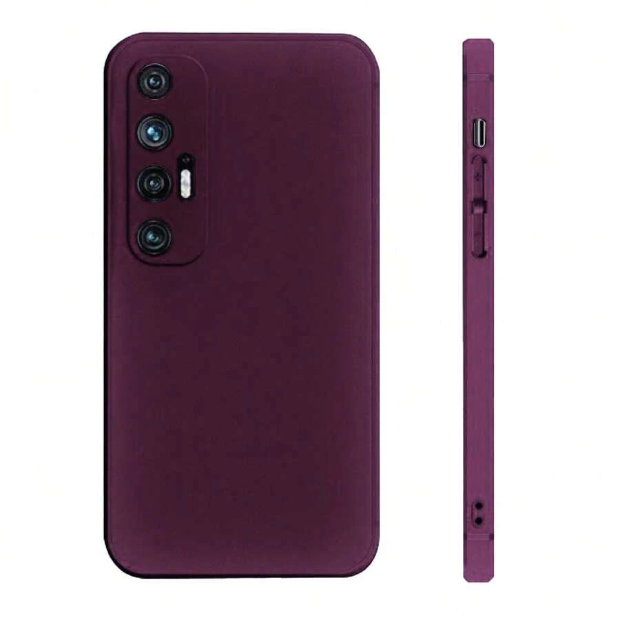 Liquid Silicone Shockproof Phone Case For Redmi Note, Poco And Mi - Rojo violeta - Ver 1