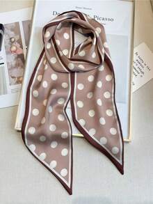 1 件女士马车印花时尚风格真丝围巾头巾、发带、头带，非常适合装扮您的造型 - 彩色 - 查看 15