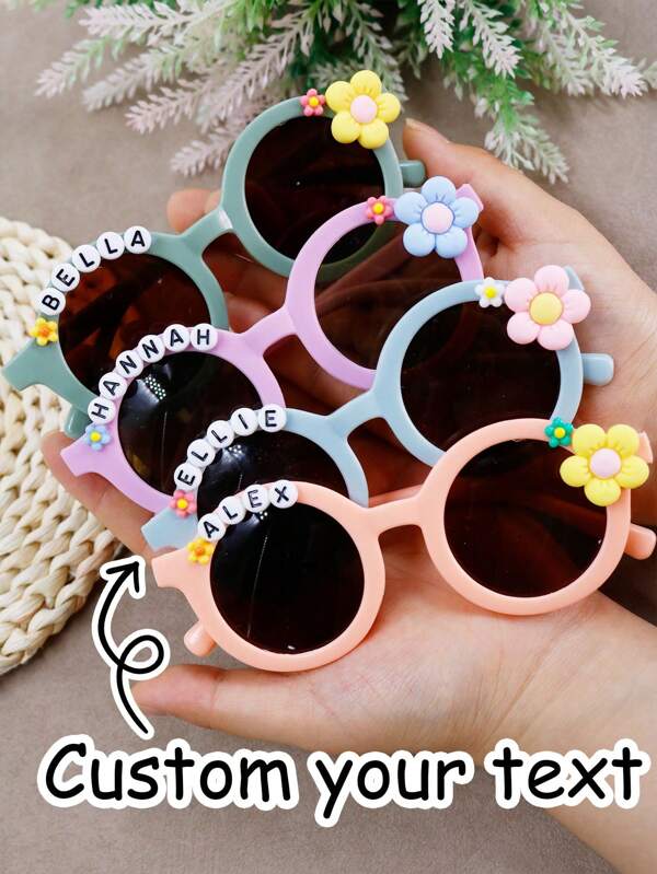 LICVIC Custom Flowers Name Glasses For Kids,Personalized Kids Party Favors,Customized Round Text Toddler Glasses,Customizable Kids Glasses,Birthday Gifts,Children's Growth Souvenirs,Anniversaries,Personalized Gifts,Gifts For Him/Her,Friends,Kids,Students,Besties,Boy,Girl,Family,Multi-Functional,Ornamental,Letter,Stylish,Modern,Colorful,Cute,Adorable,Casual,Custom,Personalised,Unique,Customized,Ideal Gifts For Him,Ideal Gifts For Her,Halloween Edit