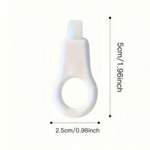 4 Stück tragbare Nano-Schwamm Zahnreiniger - Polypropylen Borsten, entfernt sanft Flecken, Rauch, Tee- und Weinflecken, für Zuhause und unterwegs manuelle Zahnaufhellung, farbenfroher Smile Aufhellungspad, Zahnpflege Werkzeug, ergonomisches Design, Polypropylen