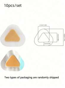 10pcs Gel Heel Protectors: Adhesive Blister Pads For Heel Liners, Shoes Stickers, Pain Relief & Foot Care Cushion Grip Clear