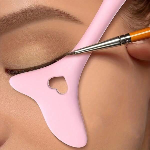 Multifunktionale Silikon Augenschminke Hilfe, Silikon Eyeliner Vorlage, Eyeliner Hilfe, Multifunktionale Eyeliner Vorlage, Flügel Spitze Silikon Eyeliner Hilfe, Lippenstift Zeichen Hilfe, wiederverwendbares Make-up Werkzeug Malwerkzeug