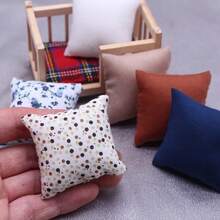 1/5/10 chiếc gối trang trí mini, đệm ghế sofa mini, gối nhà búp bê, phụ kiện cảnh nhà thu nhỏ, đồ trang trí nhà mô hình, đồ chơi Playset, đạo cụ chụp ảnh - Nhiều màu - Xem 4