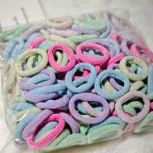 200pcs/Pack Colorful Elastic Hair Ties For Women, High Stretch Hair Bands That Don't Damage Hair, Soft & Durable Ponytail Holders, Versatile For Different Hairstyles, Suitable For Daily, Party & Occasions