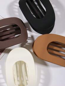 4pcs/1pc Flat Round Hair Clips, Strong Alligator Hair Clips, Comfortable Arch-Shaped Design For Yoga, Date, Versatile Use, Hair Accessories For Women, Hair Tools, Beauty Accessories, Curly Hair Accessories Accessory, Hair Accessories For Women, Fall, Travel, Hair Tools, Accessories Women, Hair Stuff, Fall, Hair Accessories Women, Hair Tools, Hair Stuff, Stuff, Beauty Accessories, Gifts, Travel, Gifts For Women, Hair Stuff, Stocking Stuffers,Stocking Fillers,Stocking Stuffers For Women,Stocking Fillers Women, Gifts, Stocking Fillers,Stocking Stuffers For Adults,Stocking Fillers For Adult,Hair Stuff,Women's Accessories,Coming-Of-Age Hair Accessory, Hair Accessories,Gift Ideas For Women,Beauty Stocking Fillers, Gifts For Women - Multicolor - View 5