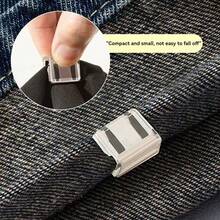 2/4/5/6/10/12/20/30/50个装隐形裤腿缩短夹，防止裤子拖地，无需缝纫的隐藏式腿部闭合装置，防止裤脚拖地