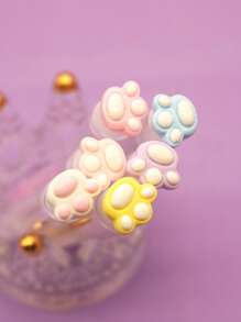 1/2/3/4/5 Stücke Mascara Bürsten mit Katzenpfoten Design, niedliche Reise Make-up Pinsel für Augenbrauen und Wimpernverlängerung