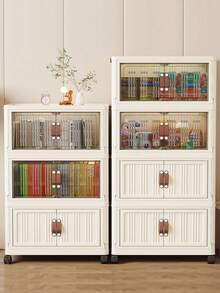 Storage Cabinet Home Organizer Cabinet Folding Clothes Cabinet For Clothes, Snack Storage, Baby Use, No-Installation Required - Multicolor - View 5